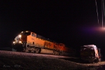 Westbound BNSF Empty Coal Train Passing Derailment Scene